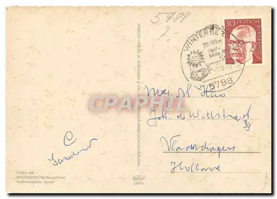 Winterberg — Hochsauerland — widok panoramiczny z Astenturm, Schwimmbad i Sprungschranze — Apollo-Verlag H. Eilemann & Co. — Rewers