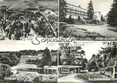 Bad Schwalbach — vista aérea e do Kurhotel — editor Cekade, série 419