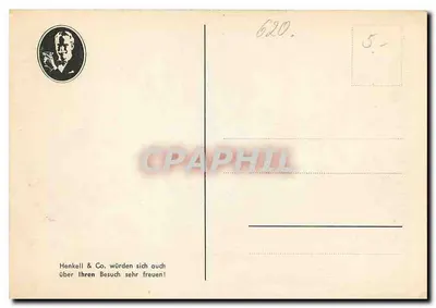 Sektellereien Henkell & Co., Wiesbaden-Biebrich — Hala przyjęć z wejściem do kuchni — wydawca nie widoczny — Rewers