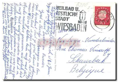 Wiesbaden — Piękna kurortowa miasto i jej dzielnice — Verlag Friedrich Kühn — Rewers