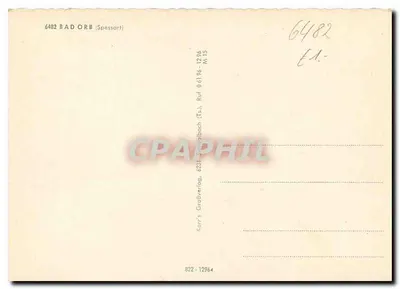 Casa mais pequena — Herzbad Bad Orb no Spessart — Saudação de Herzbad Bad Orb no Spessart — Fonte de Filipe — No Satinenplatz — No Parque de Águas — No Anel da Fonte — editor: Korr's Großverlag — Verso