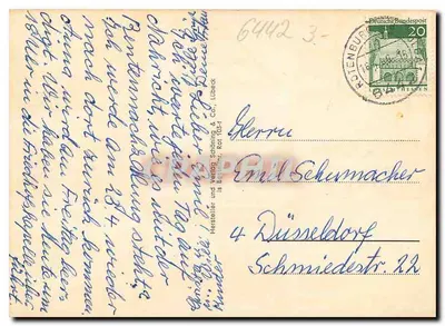 Luffkühroth an der Felda — kolacja krajobrazów i budynków — Rewers