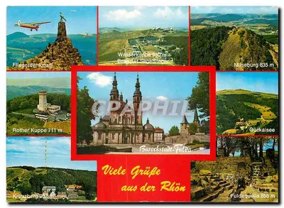 Muitos cumprimentos da Rhön — Sarockstadt Fulda — Aero-Bild-Verlag