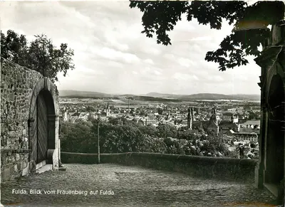 Fulda. Vista do Frauenberg sobre Fulda — vista panorâmica — n° de série 12