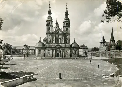 Cidade barroca de Fulda. Catedral e Igreja de São Miguel — editor R. K. Bättner, Bartholomäusstraße — n° 2878a