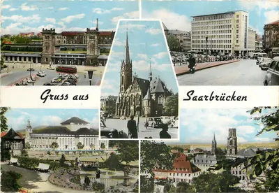 Saarbrücken — vista panorâmica — Foto u. Verlag A. ENAPP, n°121