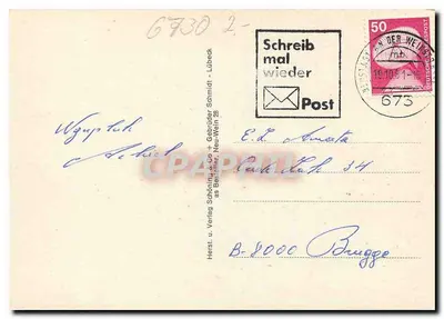 Neustadt an der Weinstraße — vista panorâmica — Verlag Schöning & Co, Neu-Weinstraße — Verso