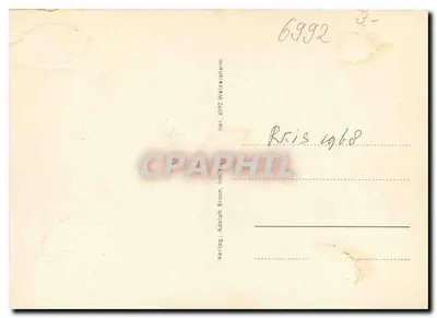 Weikersheim — zamek, ogród, wnętrze — Verlag Adolph Braun, nr 6992 — Rewers