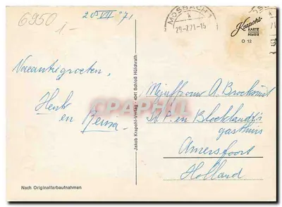 Mosbach — Cidade romântica dos edifícios de madeira — Krapohl-Verlag — Verso