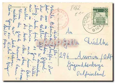 Spitzingsee — vista panorámica — Ansichtskartenverlag Bruckauer 8165 — Reverso