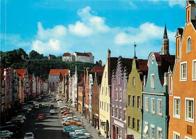 Landshut an der Isar — vista da Burg Trausnitz — E. Feldbauer