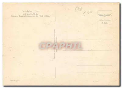 Landshut/Isar — lotniczy widok z Martinsturm (133 m) — Deutsche Luftaufnahme F 4683 — Rewers