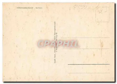 Herzogenaurach — Rathaus — n° serii 8522 — Rewers