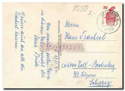 Forchheim — Rathaus, Pfalz, Spitalkirche — wydawca Foto-Brinke KG — Rewers