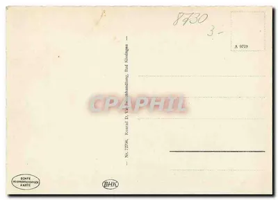 Bad Kissingen — Rokocofrauenen-Trinkkalla — editor Conrad D. Vay, n° 72706 — Verso