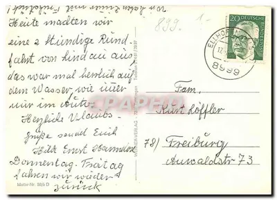 Lindau — a ilha de férias no Lago de Constança — Wehner-Verlag, Motiv-Nr. 59/5 D — Verso
