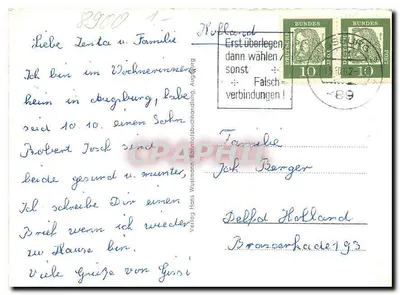 Augsburg — Miasto Függerów i Welserów — Wydawnictwo Hans Wustmann — Rewers