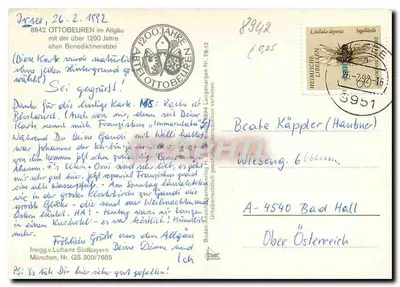 Ottobeuren — Kneippkurort no Allgäu — S. Kneipp — Putten na Basilica — Verso