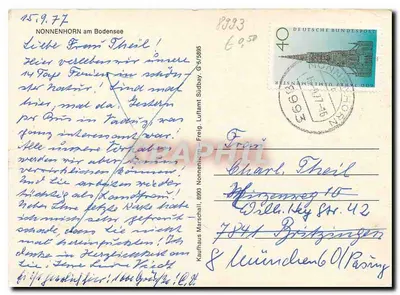 Nonnenhorn am Bodensee — vista aérea — editor não identificado — Verso