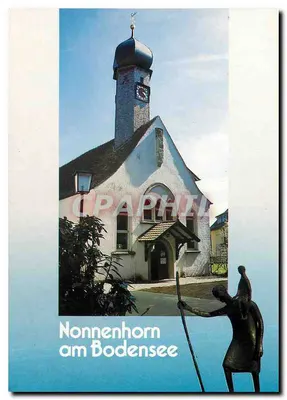 Nonnenhorn am Bodensee — église et statue — BODAN-VERLAG