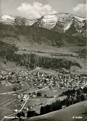 Oberstaufen no Allgäu — vista aérea — W. Roessler