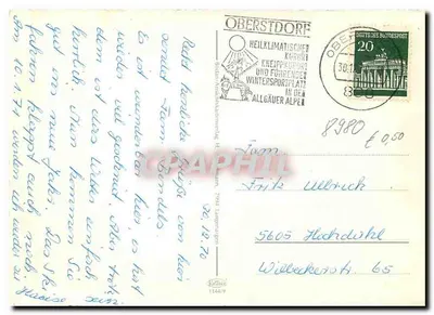 Oberstdorf — Maraton narciarski i zasnowane krajobrazy — wydawca nie widoczny — Rewers