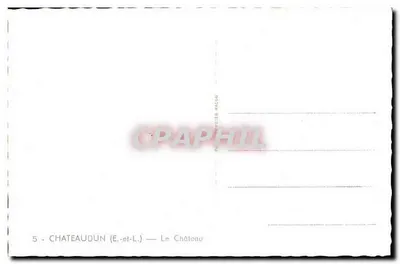 Châteaudun (E-et-L) — Zamek — Fot. Châtelier Macob — Rewers