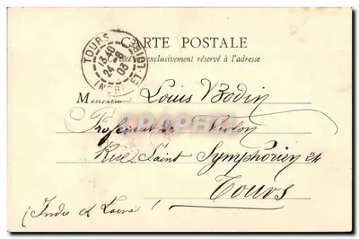 Blois — Katedra Świętego Ludwika — Wydawca Edmond, nr 15 — Rewers