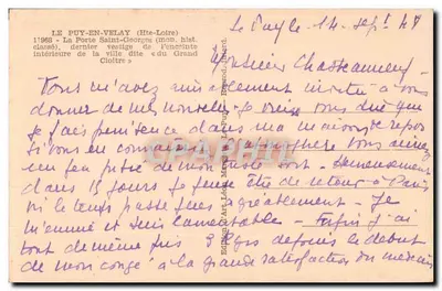 Le Puy-en-Velay — A Porta Saint-Georges — Editor EINO — Verso