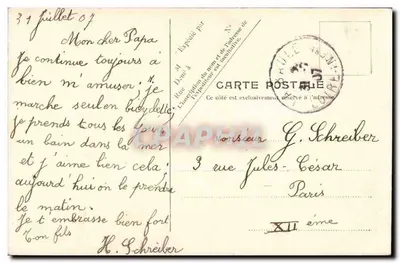 Escoublac-la-Baule — O Bosque do Amor — V. P. Paris No. 1 — Verso