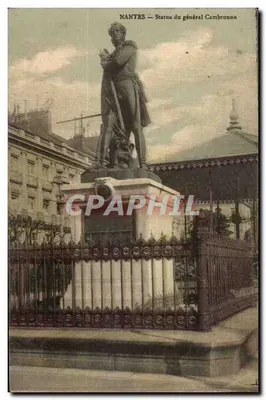 NANTES — Estátua do general Cambronne — Chocolat Berthelot