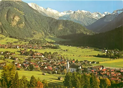 Hindelang no Oberallgäu — com Rühmhorn, Kugelhorn e Schatzlekopf — editor Hindelang