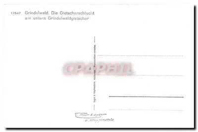 Grindelwald — Gletscherschlucht am unteren Grindelwaldgletscher — Geger & Klopferstein — Rewers