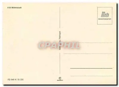 Michelstadt — o coração do Odenwald — Mets Ansichtskarten — Verso