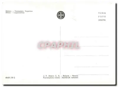 Merano - Passeggiata Tappeiner — J. F. Amonn S.A., Bolzano — Rewers