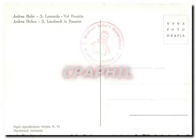 Statua Andrea Hofer — S. Leonardo - Val Passiria — Vera Fotografia — Rewers