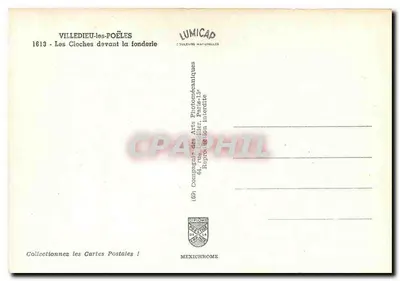 Villedieu-les-Poêles — As campanas diante da fundição — Lumicap — Verso