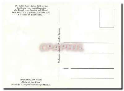 Maria z Dzieciątkiem — dzieło przypisywane Leonardowi da Vinci — Bayerische Staatsgemäldesammlungen München — Rewers
