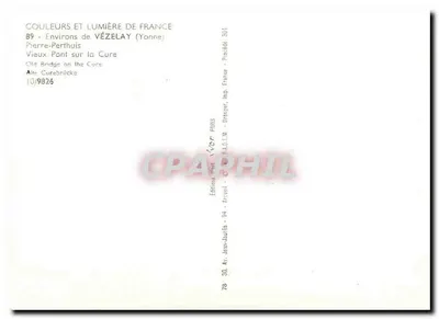 Stary Most nad Curo — okolice Vézelay (Yonne) — Wydawnictwo Jaur-Jaurès — Rewers