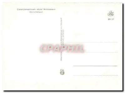 Biblioteka Cystersów — Abp. Waldsassen — Wydawca: Edek Ferber, numer seryjny 88/37 — Rewers