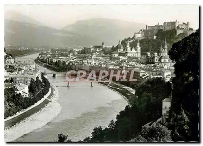 Salzburgo — vista da cidade e do castelo — editor CJS, série S 173