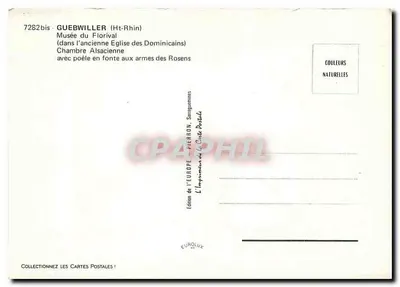 Guebwiller (Haut-Rhin) — Muzeum Florival, Pokój Alzacki — Édition de l'Europe, Pierron — Rewers