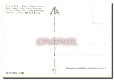 Lago di Garda — Piekna uliczka — Colorprint Milano n°37 — Rewers