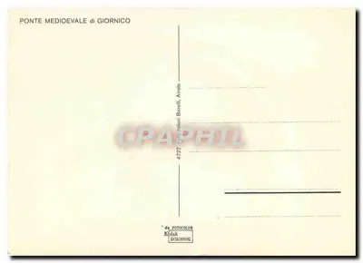 Middeleeuws bruggetje van Giornico — uitgever Borelli, n° 4727 — Achterkant
