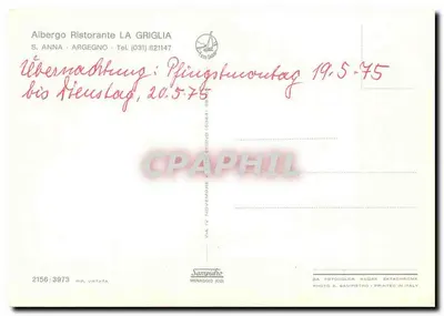 Argegno — vista panorâmica e aldeia lacustre — Sampietro, n° 2156/3973 — Verso