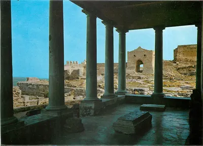 Sagunto (Valência) — Vista parcial do castelo — Postais Duralexco N° 1.099