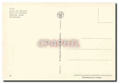 Pise — Plac Cudów — Multigrap Terni n°60 — Rewers