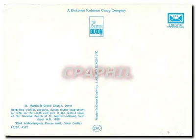 Iglesia de St. Martin-le-Grand — editor J. Arthur Dixon Ltd, n° L6/SP.4317 — Reverso