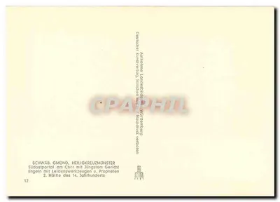 Portão sudeste no coro — Igreja de Heiligkreuzmünster, Gmünd — Deutscher Kunstverlag, München — Verso