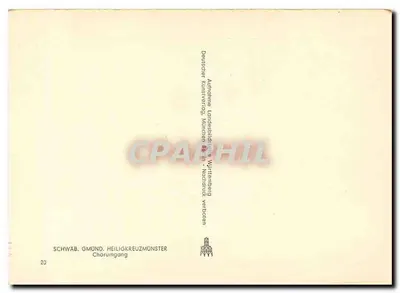 Schwabach, Gmünd — Monstro da Cruz Sagrada, Procissão do Coro — Deutscher Kunstverlag, München — Verso